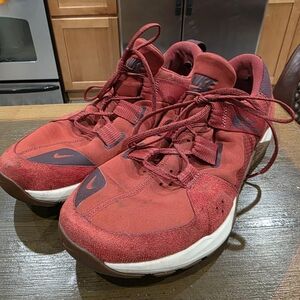Nike Burgundy and Brown Sneakers